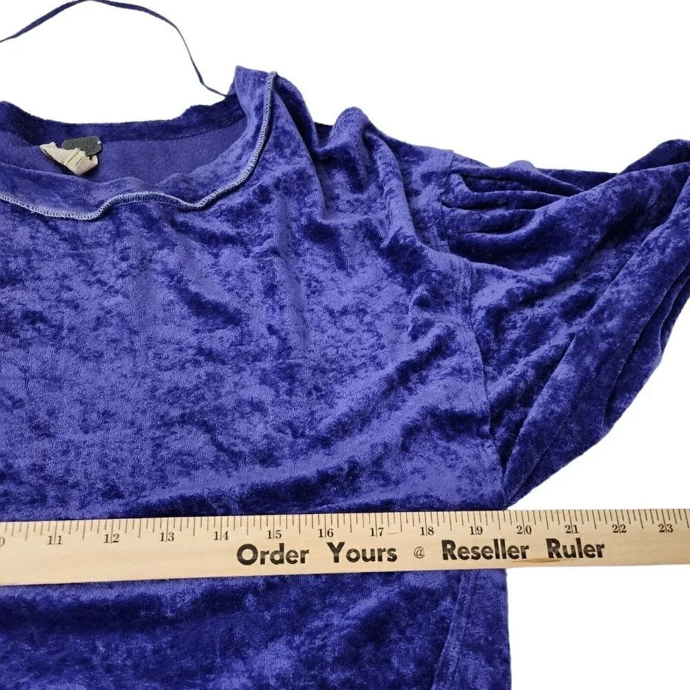 We the Free People Sweater Petite Small‎ SP Purple Night Milan Crushed Velvet